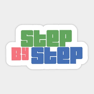 step by step Sticker